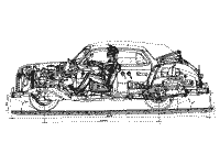 М-20Б кабриолет - продольный разрез