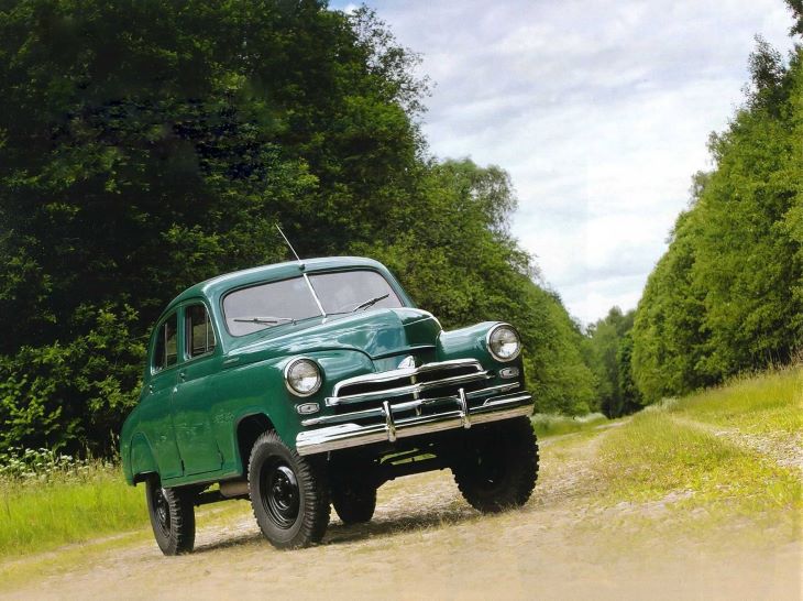 ГАЗ М 72 создавали, в первую очередь, для охотничьих вылазок Хрущева и лишь потом — для высшего командного состава армии и председателей колхозов. С 1955 по 1958 год выпущено 4678 внедорожников