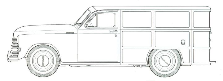 ГАЗ–М20 «Победа» с кузовом фургон.