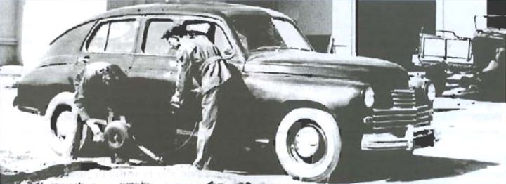 Ходовой макет будущего ГАЗ–12 «ЗИМ». 1948 г.