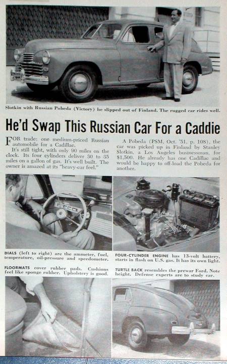 He'd Swap This Russian Car For a Caddie