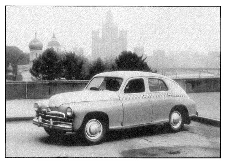 Такси ГАЗ-М20 «Победа» (1949-1958) с четырехцилиндровым двигателем мощностью 55 л. с.
